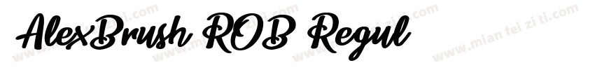 _AlexBrush-ROB Regul字体转换
